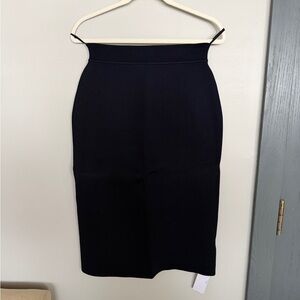 Scanlan Theodore Navy Pencil Skirt
